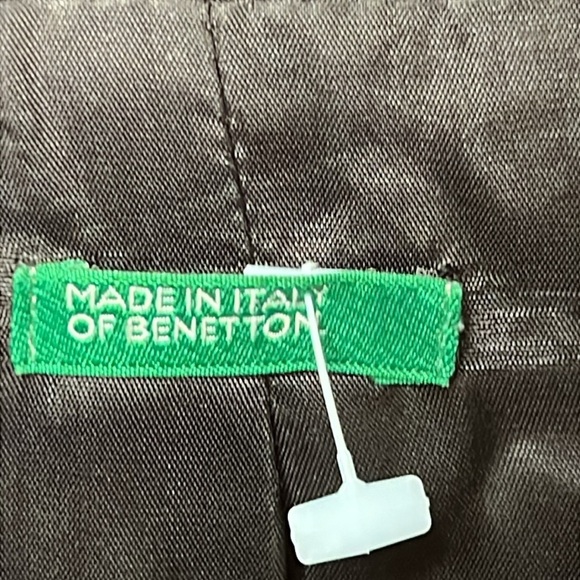 Benetton Women’s Black Blazer Jacket Career Work Classic Made In Italy 38‎ small - Picture 2 of 11